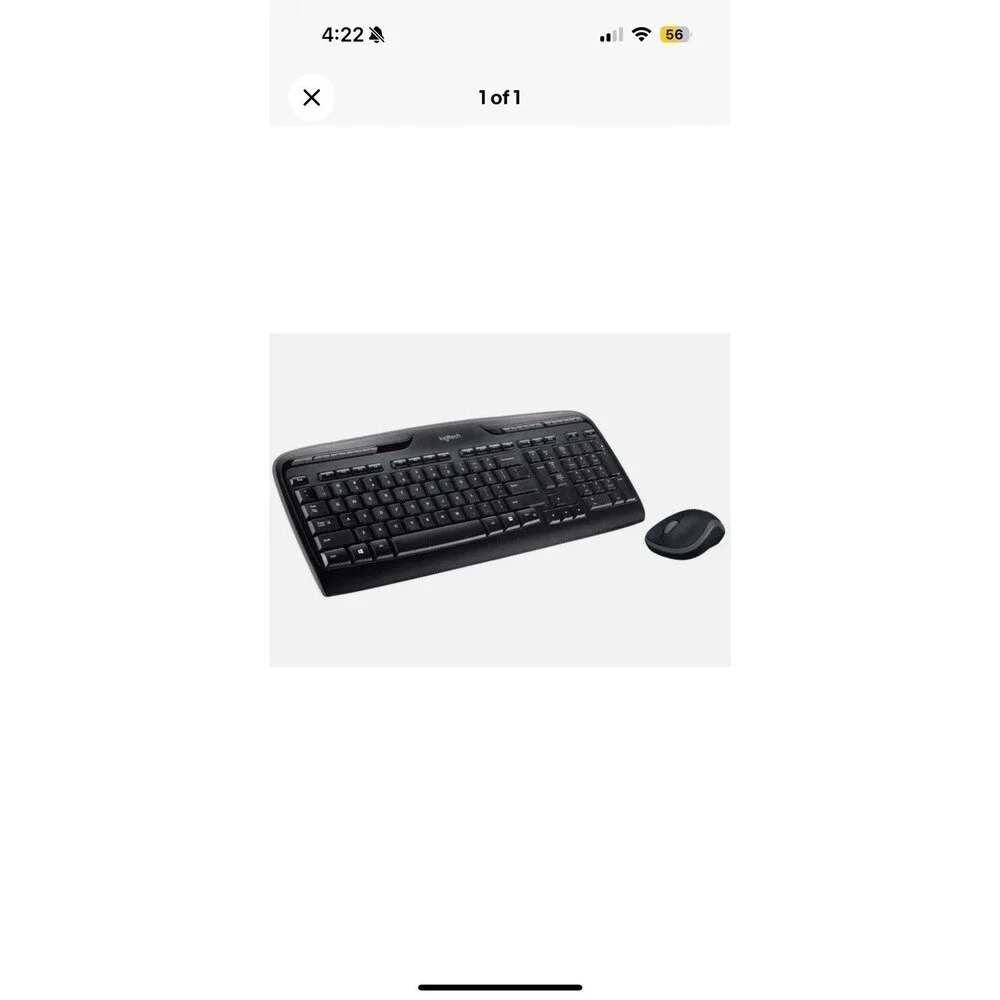 Logitech MK320 Wireless Desktop Keyboard and Mouse Combo Black Brand New Sealed!